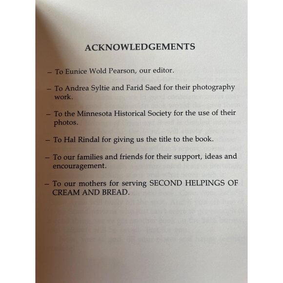 "Second Helpings Of Cream And Bread" By Janet Letnes Martin & Allen Todnem Paper - Picture 5 of 6